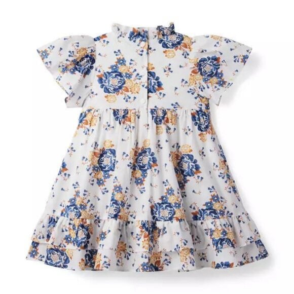 Janie and Jack Other - Janie And Jack Baby Girl Floral‎ Smocked Flutter Sleeve Dress Size 2T Toddler